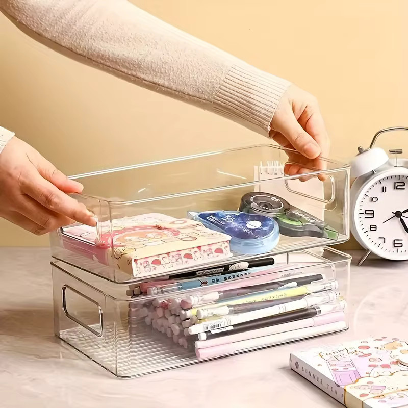 YOCITY Kühlschrank Organizer Bins aus Kunststoff mit Griff, transparent - Bild 4