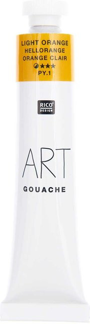 Rico Design ART Gouache Hellorange 22ml - Bild 1