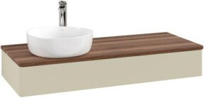 V&B Waschtischunterschrank Antao mit Beleuchtung, Farbe Weiss, B/T/H: 120 x 50 x 19 cm - Bild 1