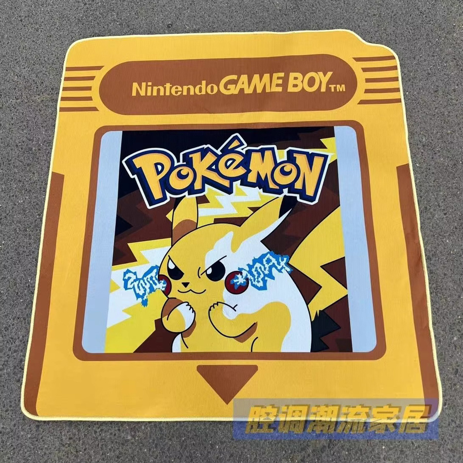 Potdemiel Teppich mit Pokemon Motiv in Grün, rechteckige Bodenmatte aus Polyester für Wohnzimmer und Schlafzimmer - Bild 3