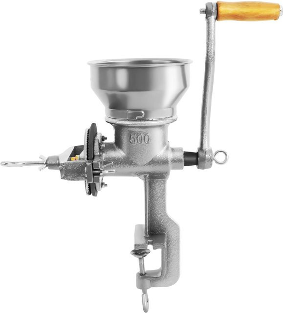 Bymaocar Manuelle Kaffeemühle und Gewürzmühle aus Aluminium in Silber für Bohnen, Nüsse und Körner - Bild 1