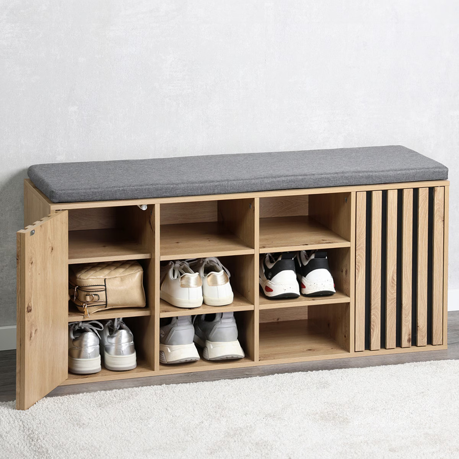 KESPER Schuhschrank mit Sitzkissen in Beige, modern, FSC-zertifiziert - Bild 2