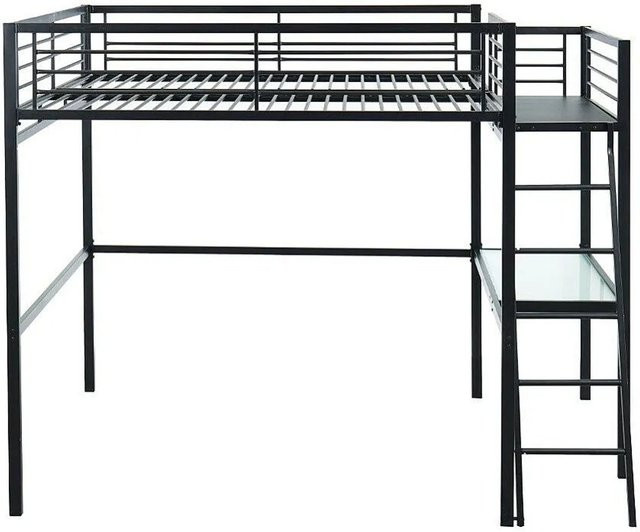 Vente-unique Hochbett Casual aus Metall in Anthrazitgrau, B/T/H: 140 x 190 x 253 cm - Bild 1