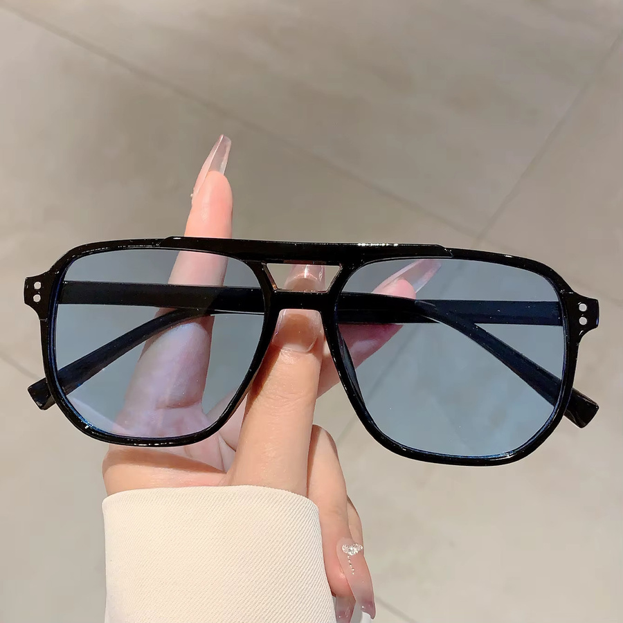 KAMMPT Sonnenbrille Aviator, Vollrand, Oversize, Schwarz, Unisex, Kunststoff - Bild 1
