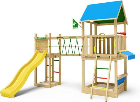 JUNGLE GYM Spielturm Coupe in Gelb, B/T/H: 307 x 344 x 301 cm - Bild 1