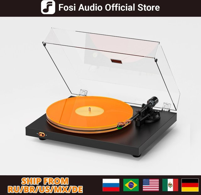 Fosi Audio LUNA 3 Hifi-Plattenspieler mit Auto-Stopp und RCA-Ausgang - Bild 1