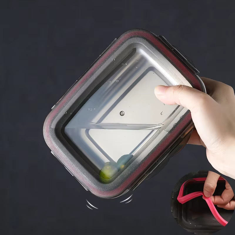 Auslaufsichere Lunchbox aus 304 Edelstahl in Silber für Reise und Haushalt - Bild 4