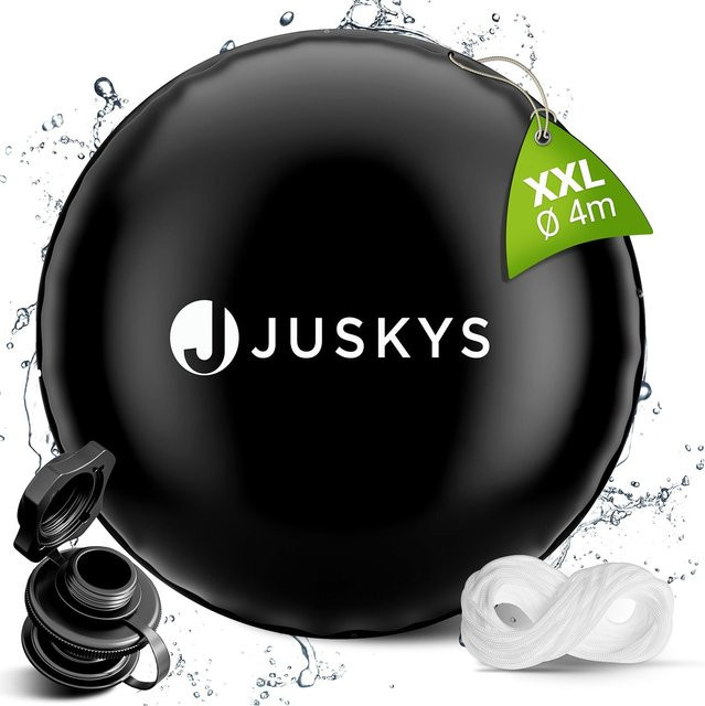 Juskys Aufblasbares Poolkissen Rund Schwarz Durchmesser: 400 cm - Bild 1