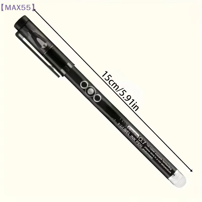 JTZTF 12-teiliges Set löschbare Gelstifte mit Kugelspitze, 0,7 mm, Mehrfarbig (Blau und Multicolour) für Schule und Büro - Bild 5