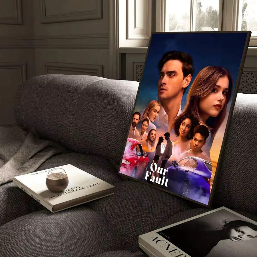 My Fault Culpa Mia Vintage Poster Whitepaper Druck Kunstwerk in Weiß ohne Rahmen - Bild 2
