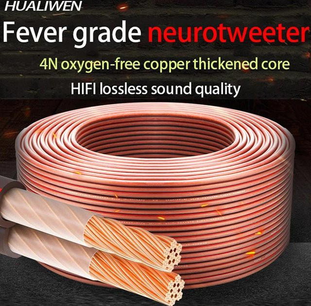 HUALIWEN Audiokabel aus reinem Kupfer in Multicolour für Lautsprecher und Modifikationen - Bild 1