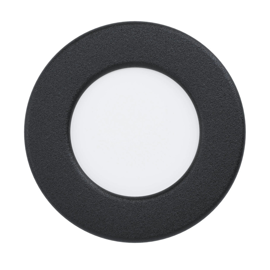 Eglo LED-Einbauspot Fueva 5 in Schwarz mit IP44 Schutzart und warmweißem Licht, Durchmesser: 8,6 cm - Bild 2