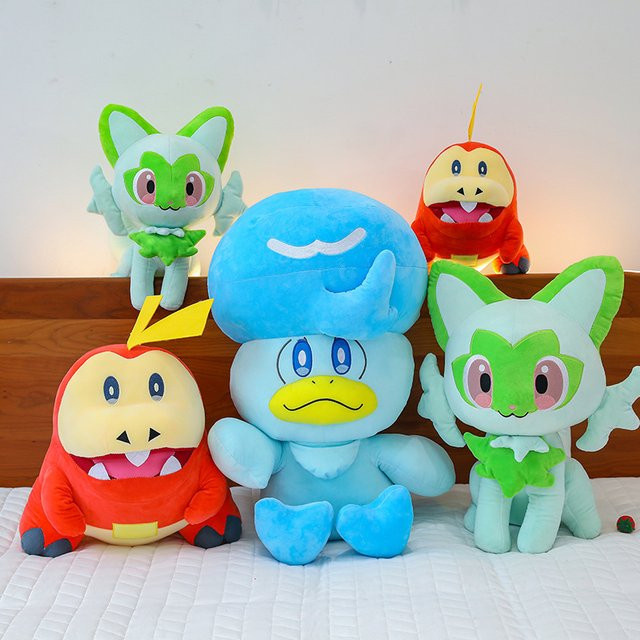 Pokémon Sprigatito Meowscarada Floragato Quaxly Fuecoco Crocalor, Plüsch Spielzeug, Stofftiere - Bild 1