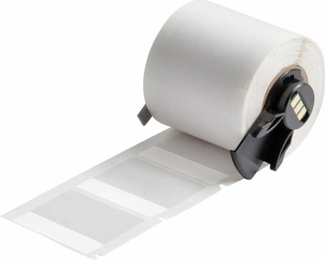 Brady M6-88-427 Selbstlaminierende Kabelmarker aus Vinyl in Weiß/Transparent, matt, für Kabeldurchmesser von 4,00 - 8,10 mm, permanent - Bild 1