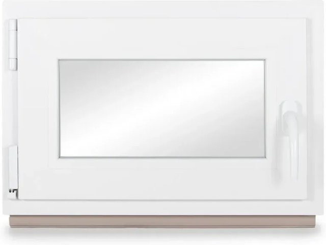 Neruli Kellerfenster Kunststoff Weiß Dreh-Kipp mit 2-Fach-Glas und grauer Dichtung B/H: 90 x 50 cm, DIN Links - Bild 1