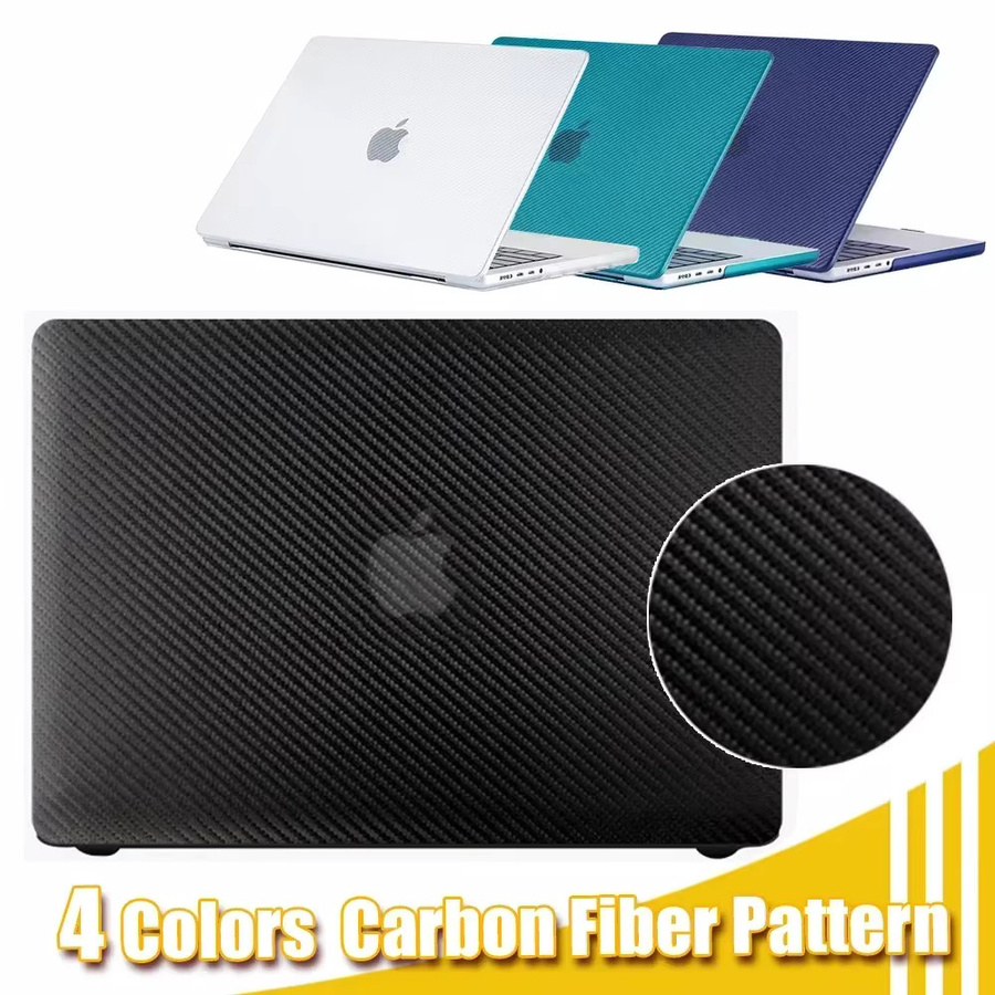 NMEGOU Kohlefaser Laptoptasche in Schwarz für MacBook Air 13,6 M4 15 M3 und MacBook Pro 13 M1 M2 14 M4 16 2025 mit matter Abdeckung - Bild 3