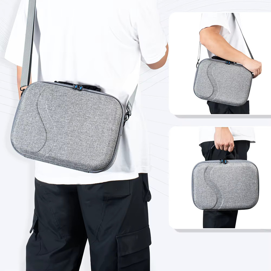 VODOOL Hartschalen-Reisetasche für Meta Quest 3 in Grau mit erweiterbarer Kapazität und mobilem Schutz für VR-Gaming-Zubehör - Bild 2