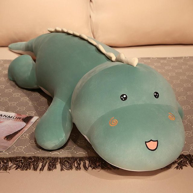 Yiran toy Dinosaurier Kuschel-Dinosaurier-Kissen, Plüschtier, Grün, 150cm - Bild 1