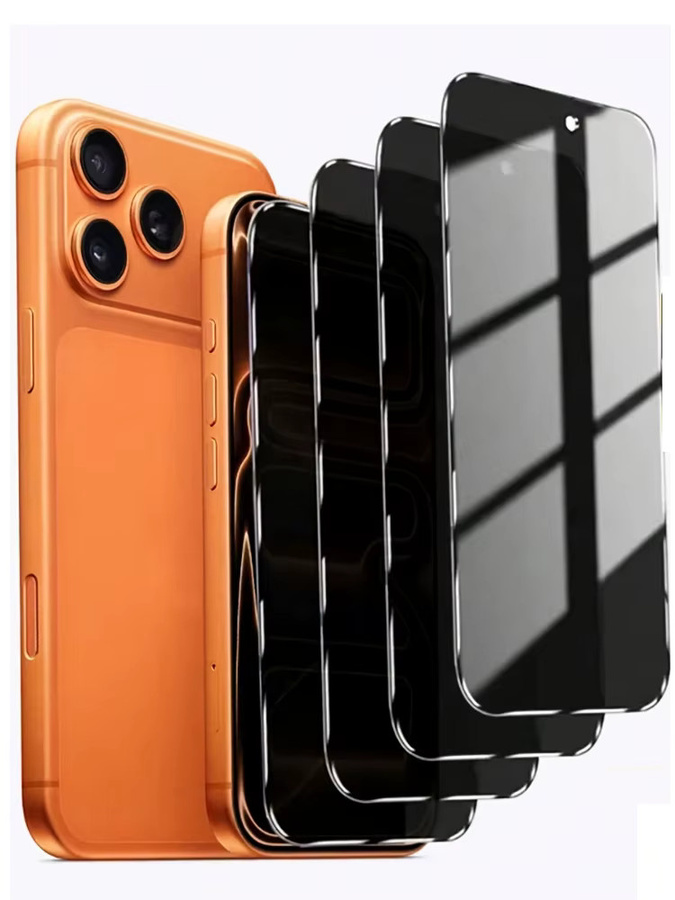 NNBILI Sichtschutz-Displayschutzfolie aus Anti-Spionage-Glas für iPhone 17 Pro Max, iPhone 16, 15, 14, 13, 12, 11 Pro Max, transparent - Bild 7