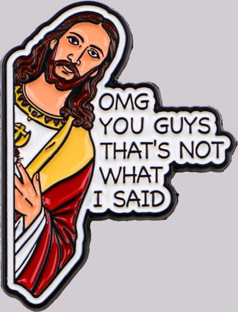 Ramulus Anstecknadel Jesus Emaille Pin, Unisex - Bild 1