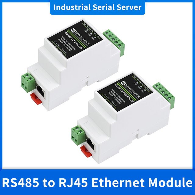 Caturda Industrieller serieller Server RS485 auf RJ45 Ethernet-Modul mit TCP/IP auf serielle Unterstützung, Modbus-Gateway und POE-Funktion, Weiß - Bild 1