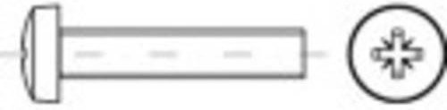 TOOLCRAFT Linsenschrauben M6 x 8mm Pozidriv DIN 7985 aus Stahl galvanisch verzinkt in Silber, 1000 Stück - Bild 1