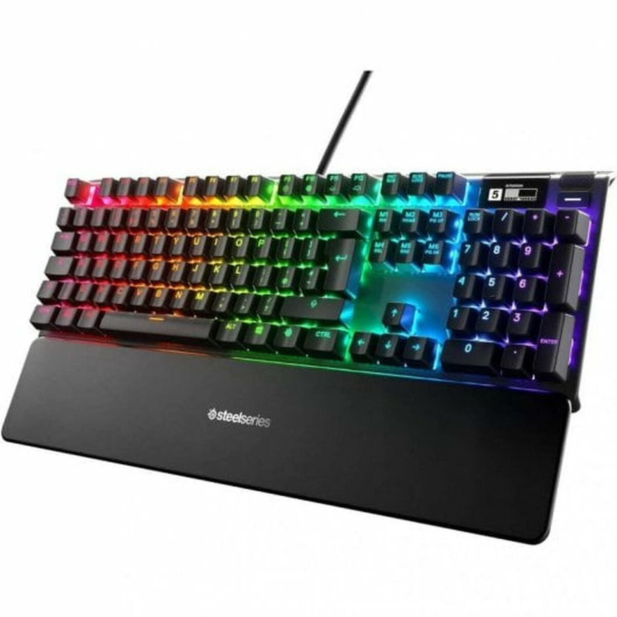 SteelSeries Apex 5 Mechanische Gaming-Tastatur, Vollformat, RGB-LED, Schwarz - Bild 1