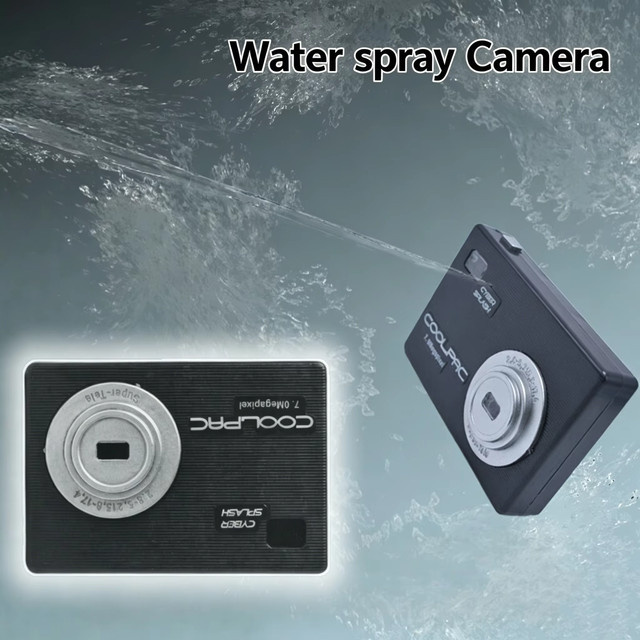 Meade Spritz-Kamera Scherzartikel, Wasserspritzendes Spielzeug, Schwarz - Bild 1
