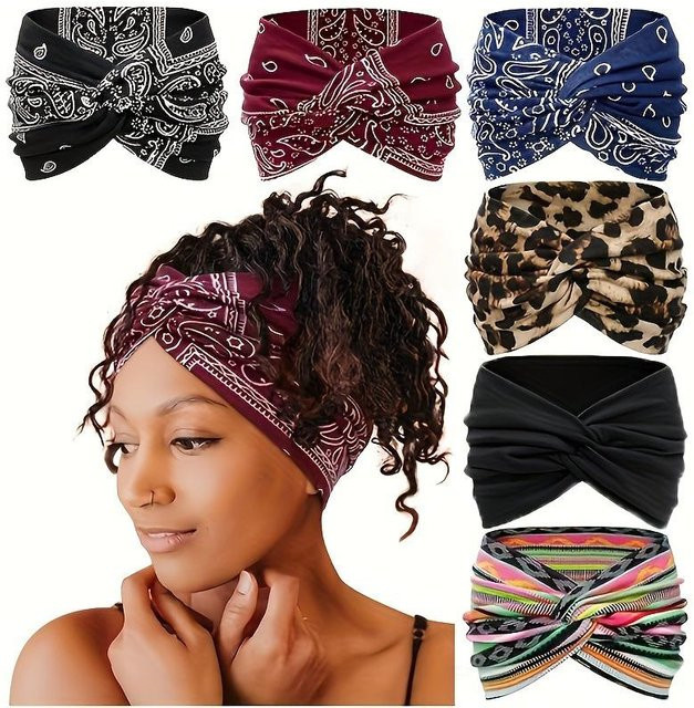 LChome Stirnbänder, 6 Stück, Boho, Vintage, Damen, gray - Bild 1