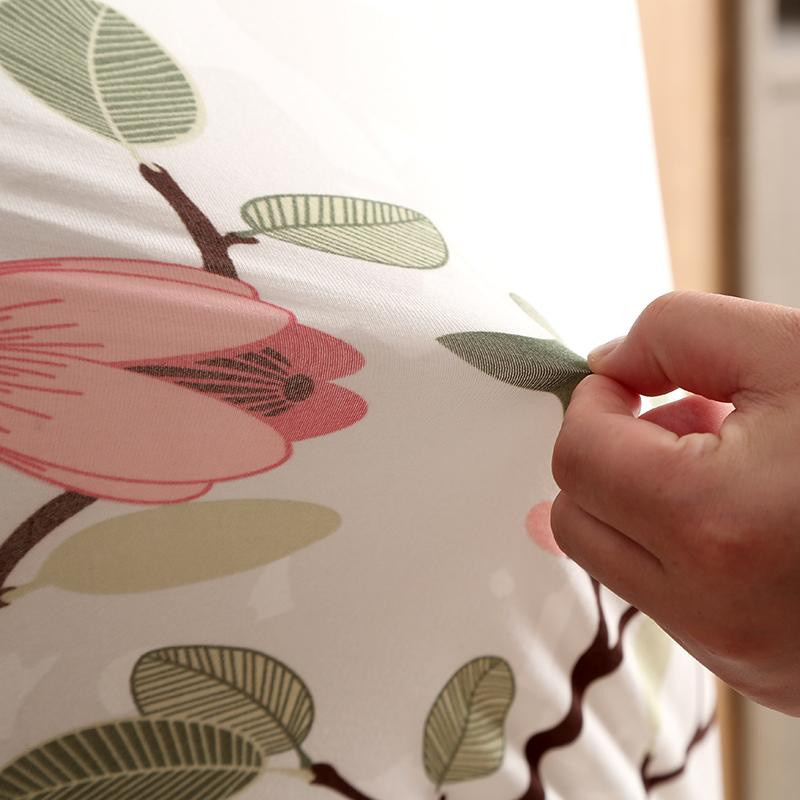 Yiran Furniture Dehnbarer Stuhlbezug mit Blumenmuster für Esszimmerstühle, Farbe Mehrfarbig, Größe Medium (48-55 cm) - Bild 3