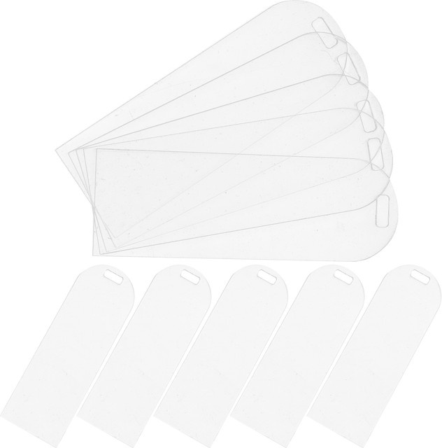 10 Stück transparente Acryl-Lesezeichen als DIY-Rohlinge für Handwerk und Schulbedarf - Bild 1