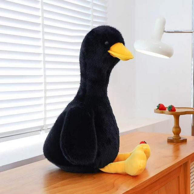 Favorite Gebratene Ente, Plüschtier Puppe, Schwarz, 35cm - Bild 1