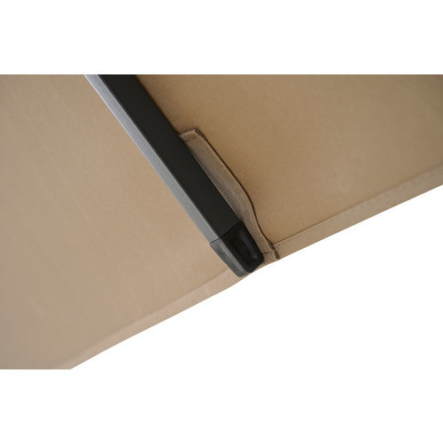 SIENA GARDEN Mittelstockschirm FAGUS Autotilt in Braun mit Aluminiumgestell und Polyesterbespannung, B: 250 cm, T: 200 cm - Bild 2