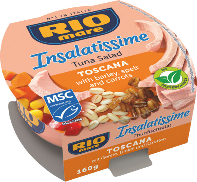 Rio Mare Insalatissime Toscana Thunfisch-Salat mit Gerste, Dinkel und Karotten 160 g - Bild 1