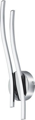 Eglo Wand- und Deckenleuchte VALMORA aus Aluminium in Silberfarben mit LED und 3000K - Bild 1