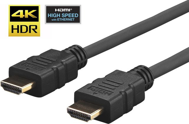 Vivolink HDMI-Kabel Typ A Schwarz 0,5 m - Bild 1