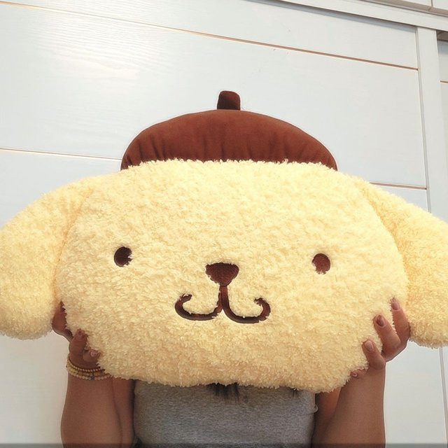 Aoger Pompompurin Plüschkissen in Gelb als weiches Kawaii Dekokissen für Sofa und Schlafzimmer - Bild 1
