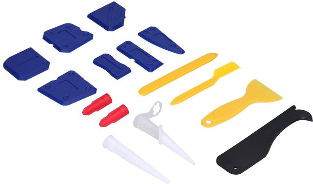 TOMTOP JMS Dichtwerkzeug Set zur Fugenglättung und Silikonentfernung in Blau und Multicolour - Bild 1