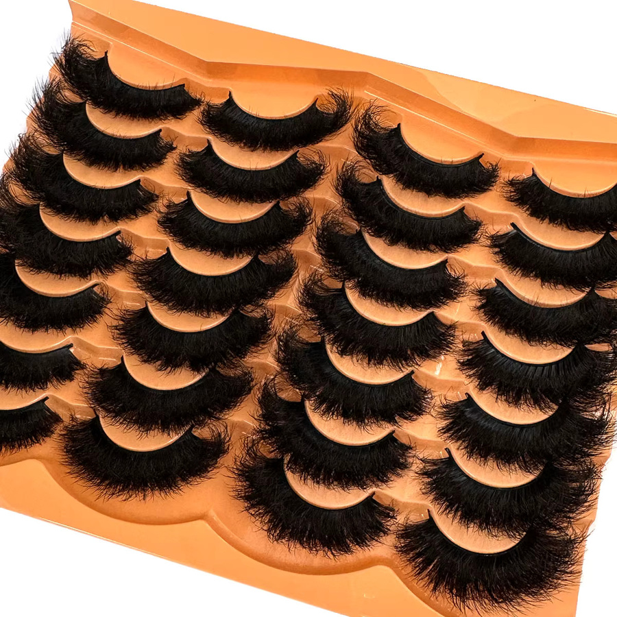 UMIRYAO Falsche Wimpern, 14 Paar, 3D-Verlängerung, D-Form - Bild 5