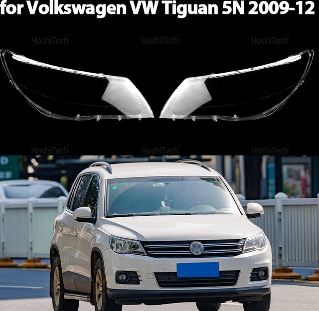 HochiTech Transparente Frontscheinwerfer-Objektivschalenabdeckung für Volkswagen VW Tiguan 5N vor dem Facelift - Bild 1