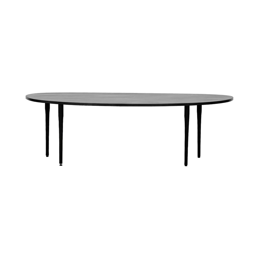 House Doctor Couchtisch Eda aus schwarzem Marmor und Eisen, rechteckig, B/T/H: 130 x 73 x 40 cm - Bild 1