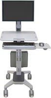Ergotron WorkFit C-Mod Single Display Sit-Stand Workstation mobiler Wagen in Grau für LCD-Anzeige, Tastatur und Maus - Bild 1
