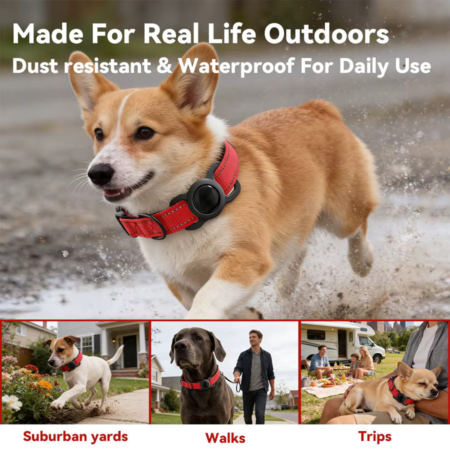 RSH Bluetooth-Tracker für Haustiere in Grau, kompatibel mit iOS und Apple Find My, Mini Anti-Verlust Smart Tag für Hunde- und Katzenhalsbänder - Bild 4