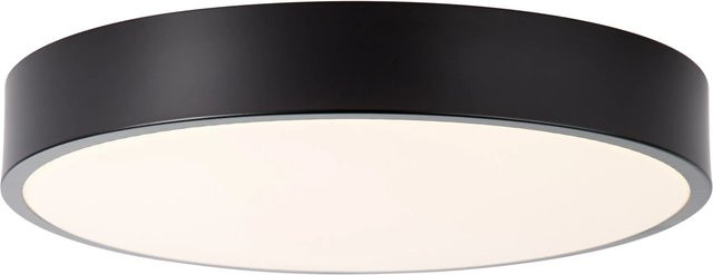 Brilliant Slimline LED-Deckenleuchte in Weiß und Schwarz, Durchmesser: 33 cm, 12W, 3000K, 800lm - Bild 1