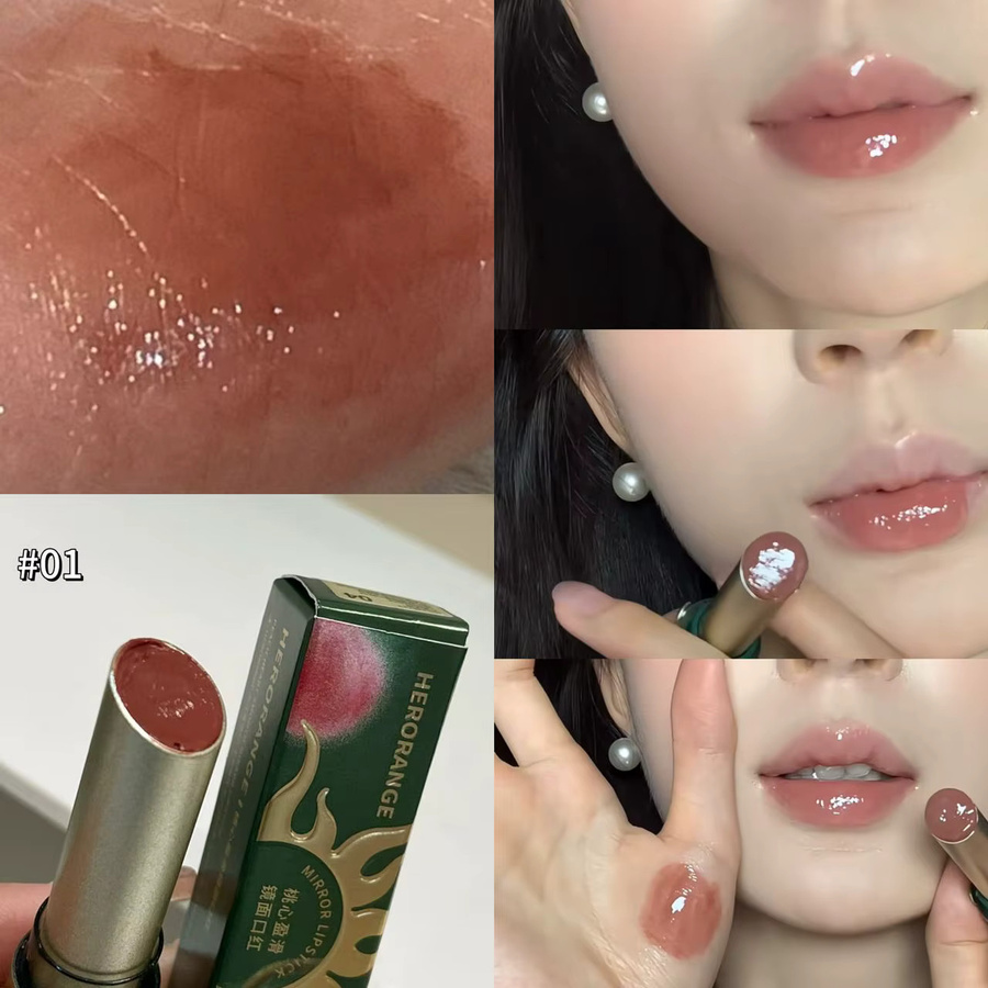 Herorange Spiegel-Lipgloss, Matt, #01, Damen - Bild 2