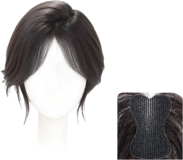 Anemone French Bangs Echthaar Haarverlängerung mit Klettverschluss, Damen - Bild 1