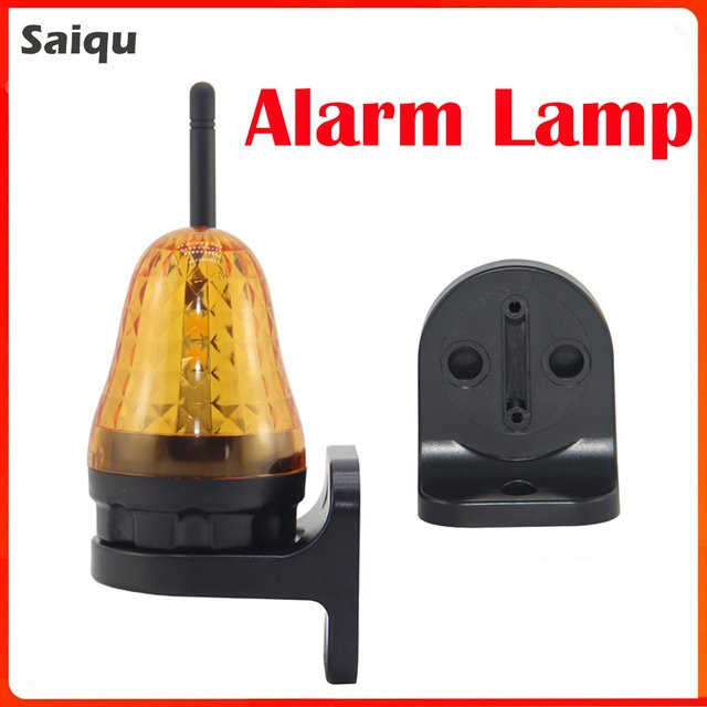 Universal LED Signal-Alarmleuchte mit Blitzlicht und Wandhalterung, Gelb/Schwarz, 24V AC/DC & 230V AC - Bild 1