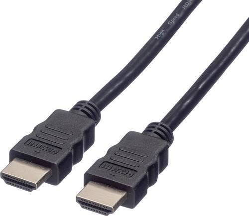 Value HDMI Anschlusskabel 8K UHD doppelt geschirmt Schwarz 1,00 m - Bild 1