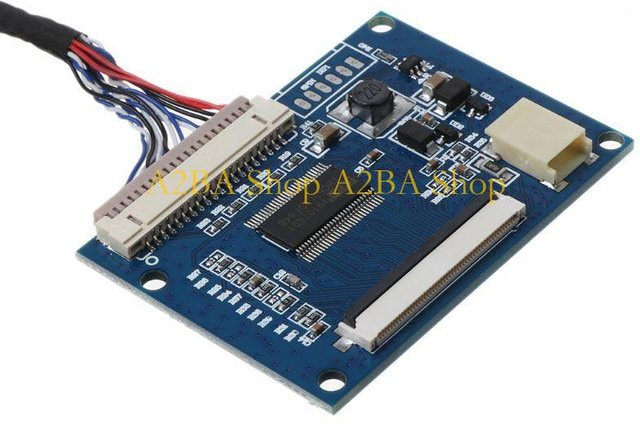 A2BA 1-Kanal LVDS auf 50Pin TTL Treiberplatine mit Kabel in Blau - Bild 1