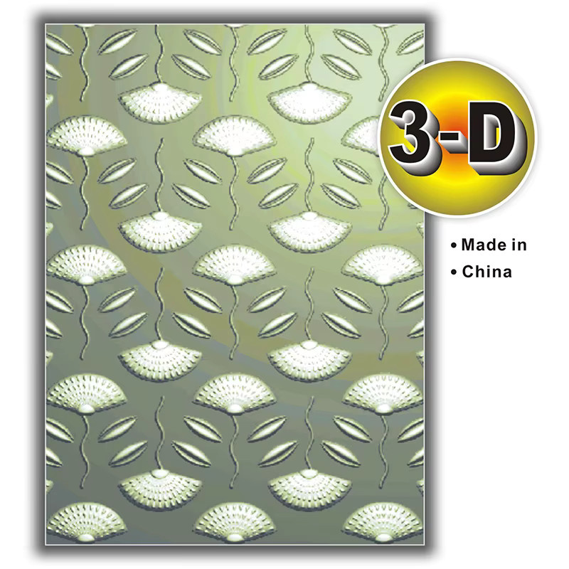 Fächerförmiger und elliptischer Zierordner mit 3D-Prägung aus Kunststoff für Scrapbooking - Bild 2